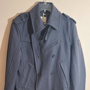 New With Tags Diesel Peacoat Wittor Jacket Grey Men Size L MSRP $320